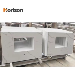 Tùy chỉnh Zero silica thạch anh bề mặt 3cm nhân tạo nonporous đánh bóng vết kháng thạch anh đá <span class=keywords><strong>slab</strong></span> cho bàn backsplash - Product Image 2