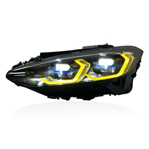Faros LED Modificados, Conjunto de Faros Láser LED con Ojos Dorados de Doble Color para BMW <span class=keywords><strong>Serie</strong></span> 4 G22 G23 G26 M4 - Product Image 4