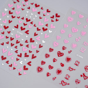 1 unidad de pegatinas 3D para uñas con diseño de corazón de amor, calcomanías adhesivas, rojo, rosa, <span class=keywords><strong>San</strong></span> Valentín, decoración de uñas, deslizadores, <span class=keywords><strong>manicura</strong></span> - Product Image 4