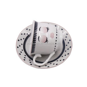 Set di <span class=keywords><strong>Tazze</strong></span> da Caffè in Fine Porcellana <span class=keywords><strong>con</strong></span> Piattino, Design Elegante, Personalizzabile <span class=keywords><strong>con</strong></span> Logo - Product Image 3