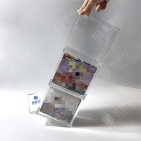 Boîte de présentation empilable transparente moderne et personnalisée, conçue par le fabricant, avec protection magnétique en acrylique robuste pour