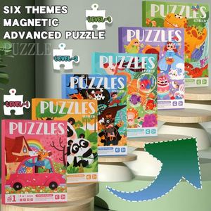 Vente en gros de jouets éducatifs pour enfants, jeux de voyage, puzzle magnétique d'animaux dinosaures pour enfants - Product Image 2