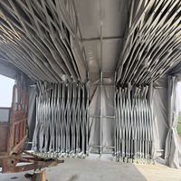 Tente de stockage en PVC imperméable et ignifuge à une seule couche, avec structure en acier galvanisé, pour l'élevage, les sports et les expositions