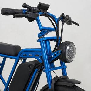 <span class=keywords><strong>Vélo</strong></span> <span class=keywords><strong>électrique</strong></span> tout-terrain à pneus larges bleu 500W 750W 1000W, <span class=keywords><strong>vélo</strong></span> <span class=keywords><strong>électrique</strong></span> rétro, scrambler vintage pour aventures en plein air - Product Image 6