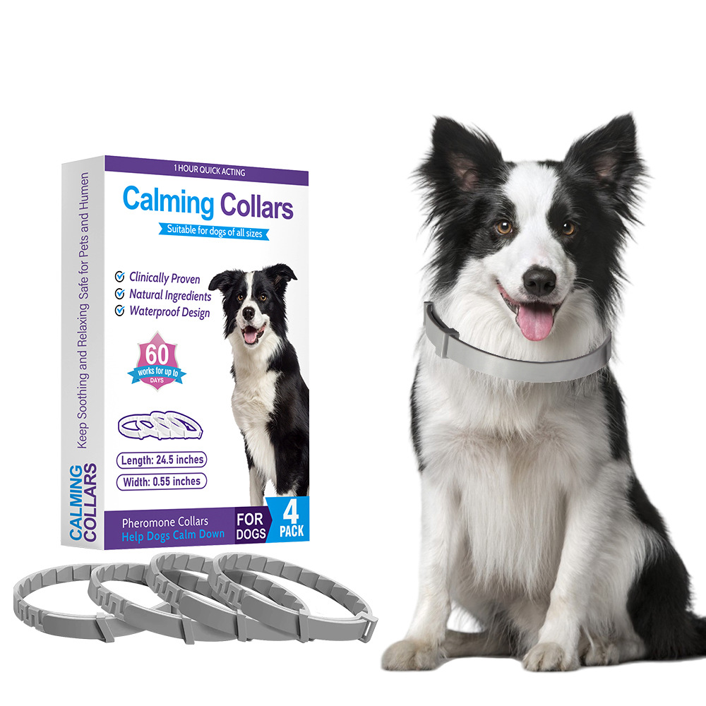 thumbnail image 2 of Calming Collar For Dogs With Long-Lasting Pheromone,Dog Calming Collar Helps Reduce Unwanted Behavior,Stress Relief Lasts 60 Days 25 Inches Size Flexible Adjustable For Puppy & Adult Dogs (Black 2 of 12