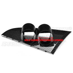 ที่ยึดมาตรวัดรถยนต์ ABS สำหรับแผงหน้าปัดรถยนต์ ช่องใส่มาตรวัดคู่ สำหรับ Ford Falcon BA BF 2002~2011 ขนาด 52 มม. ฝาครอบตกแต่งแผงหน้าปัดรถยนต์ - Product Image 6