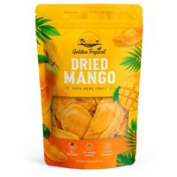 Op maat gemaakte digitale print aluminiumfolie zakje gedroogde mango snack zak staande ziplock voedselveilige verpakking