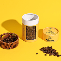 Boîte d'emballage cylindrique en carton biodégradable personnalisée pour épices alimentaires, sel de bain, thé en vrac, tube en papier kraft pour café