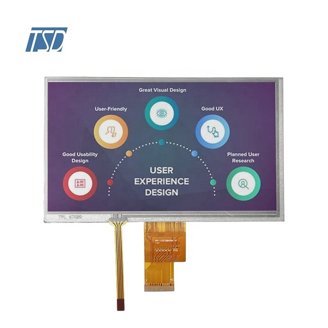 High brightness 1024x600 lcd display ips lcd resistive touch screen 7 inch tft lcd module