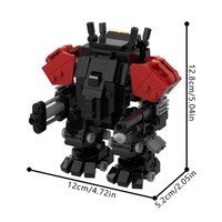Funbuild MOC-184991 Emancipator Exosuit modeli Mecha tuğla oyuncak eğitim yapı taşları MOC-206763 otomat DIY blok oyuncak