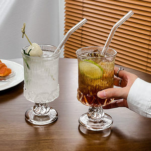 Copas de Cristal con Tallo Transparente, Diseño Vintage Real, Grabadas, para Bodas, Champán, Agua y Otras Bebidas - Product Image 4