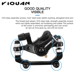 Frein hydraulique pour vélo 140/160/180 mm, étriers de frein à disque hydraulique VTT - Product Image 5