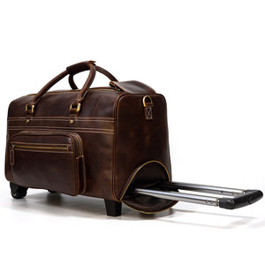 Borsa Trolley personalizzata in vera pelle, - Product Image 2