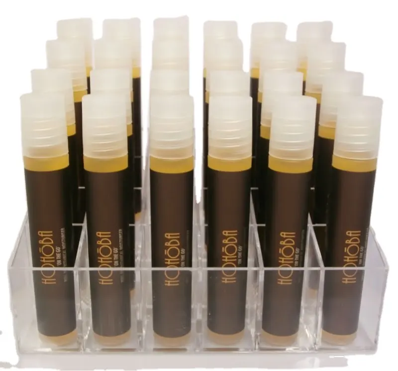 24 x groothandel 100% zuivere Australische jojoba-olie roll on met schoonheid display stand