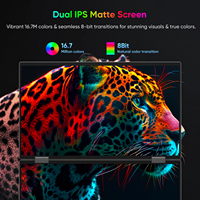 Portable Triple 15.6 pouces 1080P Dual ScreenLaptop Monitor Extender Built-in Stand180 ° Rotation Compatible Mac/in/Linux Monitor