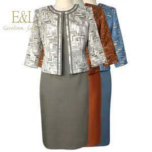 Summer quality plus size women's tailored suit for office