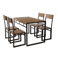Bois de chêne massif personnalisé, ensemble de Table et chaise, vente en gros, haute qualité, utilisé pour la salle à manger, 4 pieds