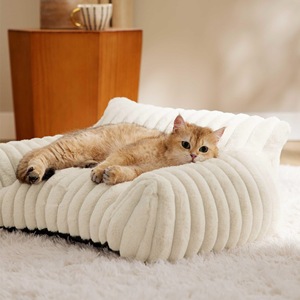 Cama de invierno para gatos, sofá cálido <span class=keywords><strong>nido</strong></span> de gato, cama para mascotas para perros pequeños y medianos, cama cómoda de felpa para cachorros, suministros para mascotas, sofá de invierno - Product Image 3
