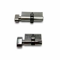 Cylindre de serrure de porte cylindrique en laiton à découpe centrale de 45 mm avec bouton rotatif pour la maison, le bureau et l'hôtellerie