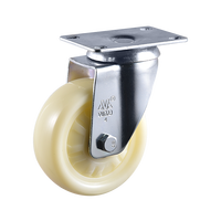 Roda Putar Industri VIMA Durable 3-5 Inch Besi Polipropilena PP Tugas Berat dengan Rem Bantalan Bola Ganda Beban 300kg
