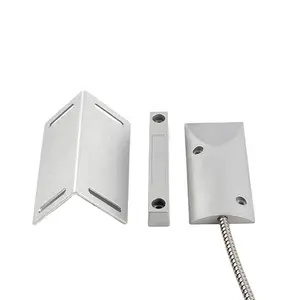 Kablolu alüminyum alaşımlı panjur Metal kapı kapı manyetik anahtarı Alarm sensörü