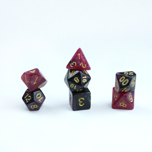 Ensemble de 7 dés polyédriques Galaxy Sparkle, fabrication artisanale haut de gamme personnalisée pour <span class=keywords><strong>les</strong></span> jeux de divertissement, directement de l'usine - Product Image 5