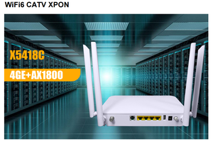 X5418c băng tần kép Wifi 6 sợi xpon CATV onu với VoIP <span class=keywords><strong>SIP</strong></span> ITU-T g.729/G.722/G.711a/G.711 12V Điện lên đến 1800Mbps - Product Image 3