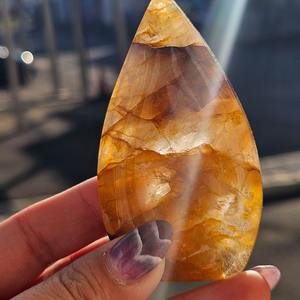 คริสตัลทรงอิสระสไตล์โบฮีเมียนสีทองสำหรับตกแต่งบ้าน ของตกแต่งบ้านที่ไม่ซ้ำใคร ของขวัญวันหยุด และงานฝีมือคริสตัลอื่นๆ ขายส่ง - Product Image 5