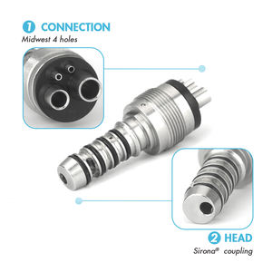 Accoppiatore rapido ad alta velocità del manipolo dentario ad accoppiamento 4 fori pezzi di ricambio tipo <span class=keywords><strong>Sirona</strong></span> - Product Image 1