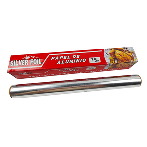 Rollo de Papel de Aluminio Plateado Reciclable de Alta Resistencia, 37.5 Pies Cuadrados, Papel de Envolver con Relieve para Uso en la Cocina - Product Image 2