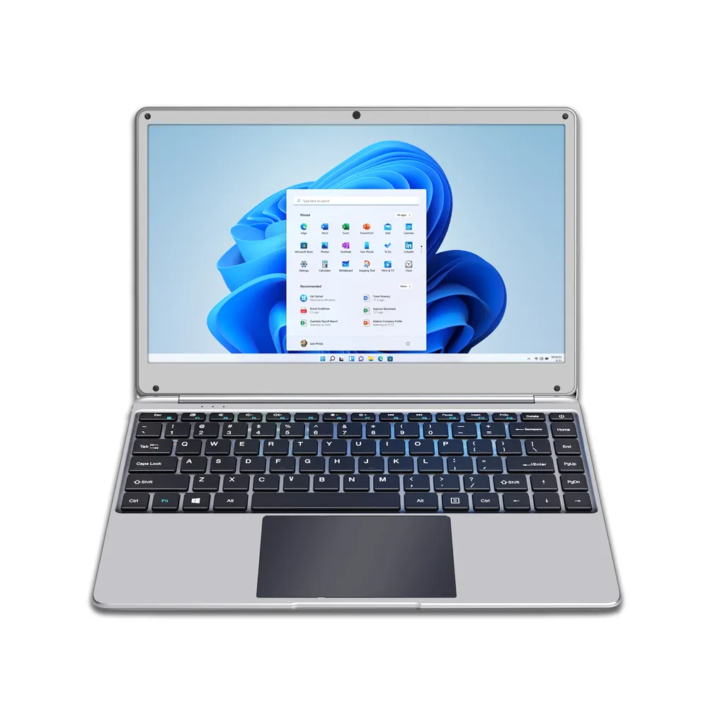 Notebook Intel N4020 N4020 OEM, Ultra tipis baru 14.1 inci 4gb + 128gb plastik untuk bisnis Laptop Lenova SSD Quad Core