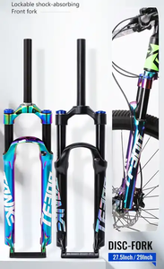 TANKE <span class=keywords><strong>Fourche</strong></span> de vélo VTT en alliage d'aluminium Suspension Air <span class=keywords><strong>26</strong></span>/27.5/ 29er <span class=keywords><strong>Pouces</strong></span> <span class=keywords><strong>Fourche</strong></span> A-pilier Contrôle d'épaule <span class=keywords><strong>Fourche</strong></span> de vélo - Product Image 2