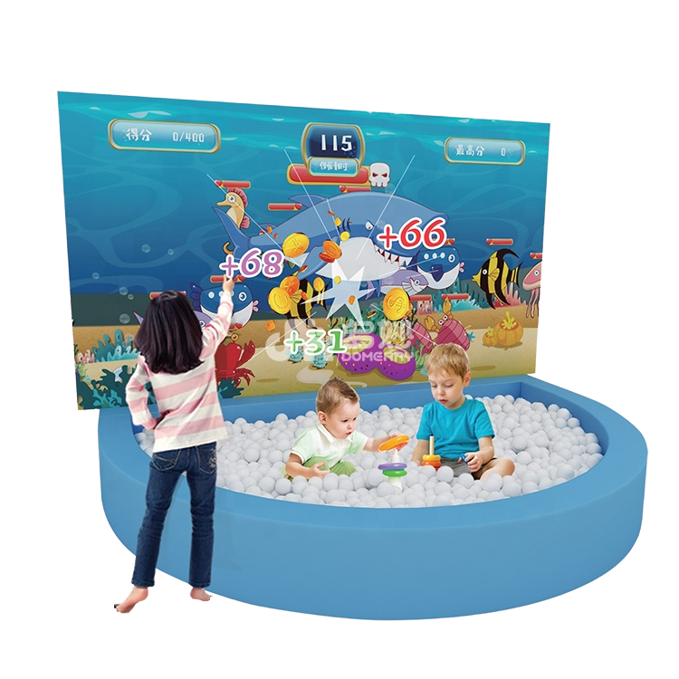 Kids Indoor Playground Ball Pool AR Ball Hitting 3D Interactive Wall Game Projector Equipment For Kids
