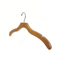 Thickened Solid Wood Hook Type Coat Hanger Heavy Load Bearing Hotel Winter Wear Storage Eco-Friendly Space-Saving Supermarket