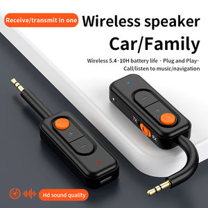 Transmisor y Receptor de Audio Inalámbrico 5.4, Adaptador Inalámbrico de <span class=keywords><strong>Música</strong></span> Estéreo HD Hifi con Micrófono de 3.5MM AUX para Automóvil, Avión, TV, <span class=keywords><strong>PC</strong></span>, Altavoz - Product Image 1