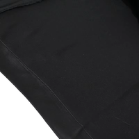 Robe Abaya Traditionnelle Arabe Musulmane Noire en Satin de Polyester Personnalisable pour Filles avec Broderie Dorée sur l'Épaule – Collection Automne