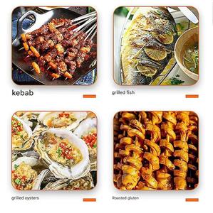 <span class=keywords><strong>Barbecue</strong></span> au <span class=keywords><strong>charbon</strong></span> en fonte avec revêtement intérieur épaissi, idéal pour la maison, les barbecues d'hiver et le fondue. - Product Image 3