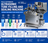 Machine de remplissage et de scellage de tubes à ultrasons, équipement automatique de remplissage de tubes souples pour crème, shampoing et pâte