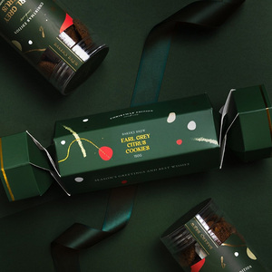 Cá Nhân Xmas Cracker Hộp Quà Tặng Cookie Sô Cô La Rỗng Vuông Vẻ Đẹp Tóc Lash Giáng Sinh Bon Làm Chất Lượng Giấy Dập Nổi - Product Image 6