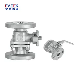 2PC ISO 5211 High Mounting Pad Flanged Ends Ball Valves