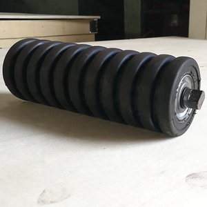 Pemindah Cincin Karet Dia 108Mm, Rol Konveyor Dampak Tugas Berat