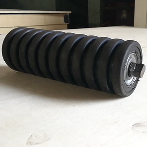 Dampak Diameter 102Mm Melalui Karet Pembawa Idler Roller