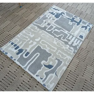 Wilton Karpet Tenun PP dan PE, Karpet Lantai Ruang Tamu Desain Abstrak, Karpet Lantai Ruang Tamu