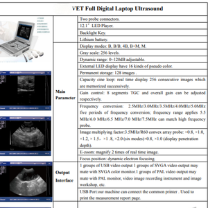 Escáner de Ultrasonido Portátil en Blanco y Negro para Animales, Hospital, Clínica Veterinaria, Ultrasonido Doppler <span class=keywords><strong>con</strong></span> Sondas Convexas y Lineales - Product Image 4
