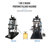 Machine de remplissage semi-automatique manuelle à tête unique 5-100 ml pour parfums, à vide négatif