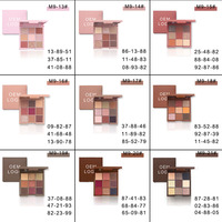 Palette d'ombres à paupières Marque privée Vegan Pigment 9 couleurs Carré Fard à paupières Pans Diy Luxury High Pigment Makeup Palettes
