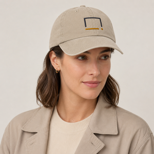 Cappellino da papà in cotone lavato stile museo moderno, con logo ricamato personalizzato, ideale come regalo OEM per gallerie d'arte e negozi. - Product Image 2