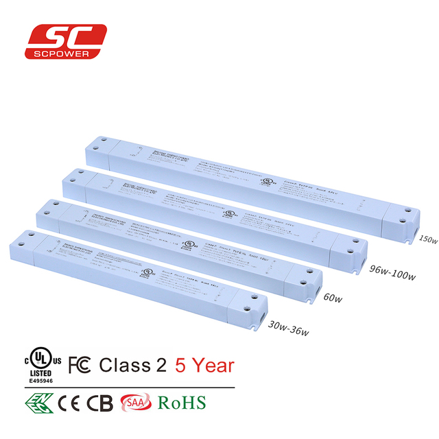 Ac 220v 230v 120v Dc 12v 3a 36 Watt Led Linear Driver ultra Thin Small Slim Triac Dimmable 0-10v Dimmimg Led Driver