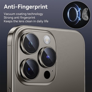 ตัวป้องกันเลนส์กล้องแบบจัดตำแหน่งอัตโนมัติสำหรับ <span class=keywords><strong>iPhone</strong></span> 17 16 15 <span class=keywords><strong>14</strong></span> <span class=keywords><strong>Pro</strong></span> <span class=keywords><strong>Max</strong></span> Plus วงแหวนโลหะด้านหลัง กระจกนิรภัยป้องกันหน้า<span class=keywords><strong>จอ</strong></span> - Product Image 4