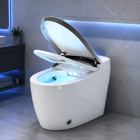 WC intelligent automatique monobloc avec télécommande pour salle de bain